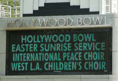 Marquee on Hollywood Bowl