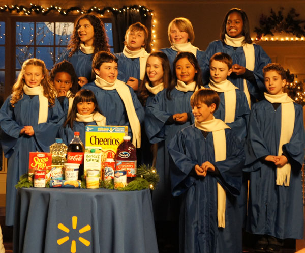 West Los Angeles Children's Choir shoots commercial for Walmart